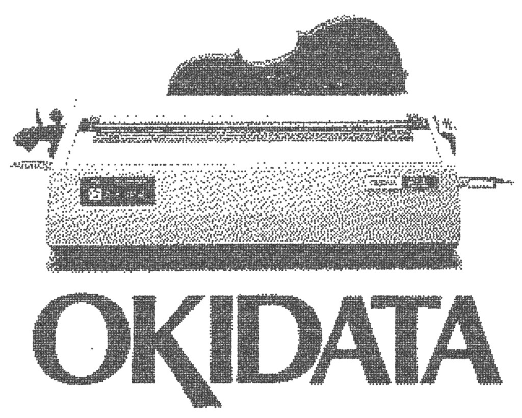 Simulated print of an Okidata printer